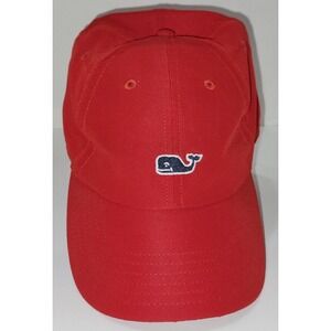 Vineyard Vines Baseball Hat Lighthouse Red Cap Fishing Whale Logo